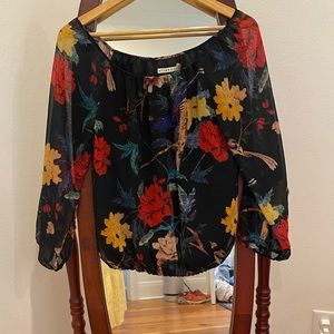 Alice & Olivia Floral Blouse size XS